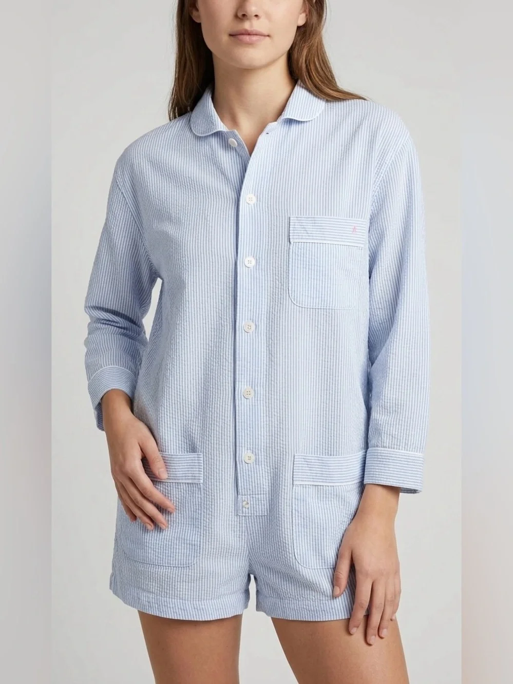 Free people, intimately, free, loungewear, pajamas, seersucker, striped oversize